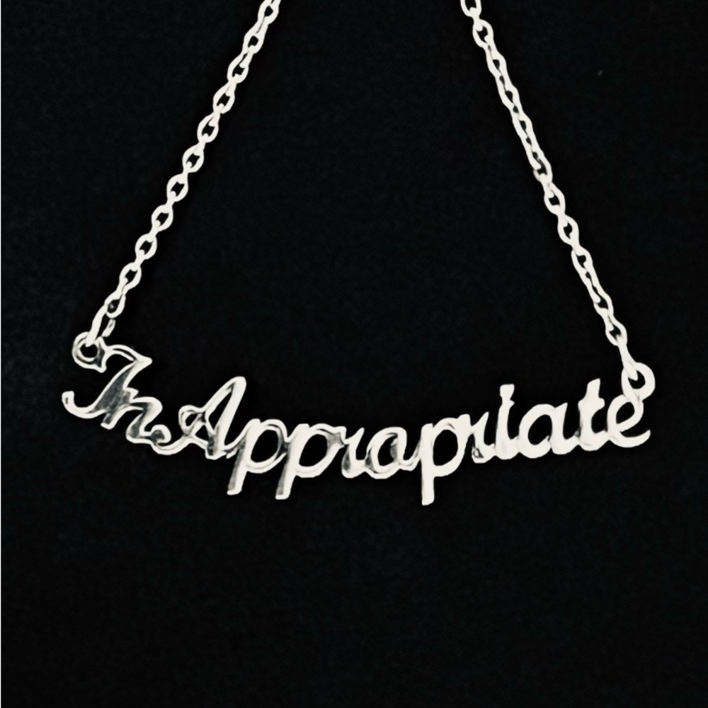 Sterling Silver .925  Nameplate Necklace